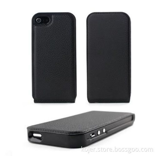 New PU Leather Mobile Phone Flip Cases for iPhone 5, OEM Orders are Welcome